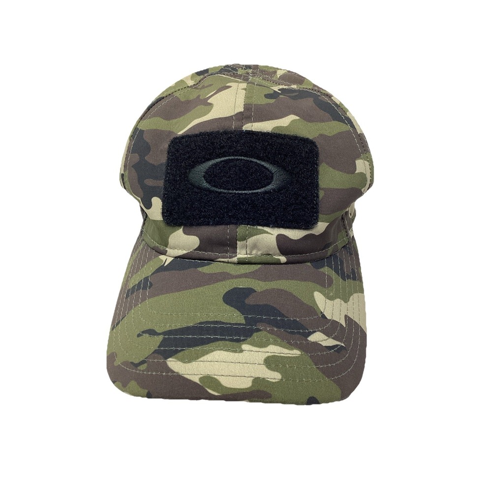 OAKLEY Hydrolix Performance Fit Camo Black Textured Patch Cap